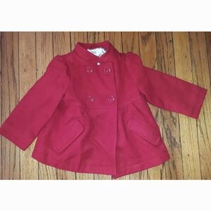 Circo - Toddler Girl Red Peacoat. Size 2T